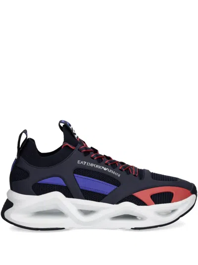 Ea7 Infinity Cage Sneakers In Blue