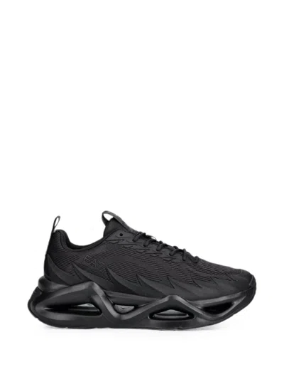 Ea7 Infinity Venom Lace-up Sneakers In Black