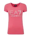 Ea7 Item O-neck Short-sleeved T-shirt In Red