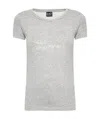 Ea7 Item O-neck Short-sleeved T-shirt In White