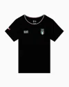 Ea7 Italia Short-sleeved, Crew-neck T-shirt In Stretch Jersey In Black