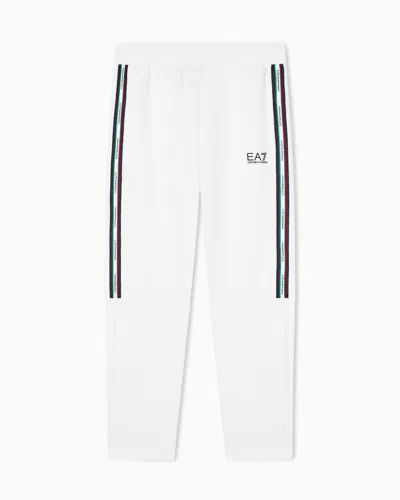 Ea7 Italian Spirit Cotton-blend Joggers In Multi