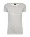 Ea7 Item O-neck Short-sleeved T-shirt In Gray
