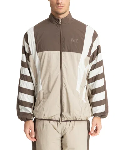 Ea7 Jacket In Brown