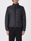 Ea7 Packable Core Identity Puffer Jacket In Black