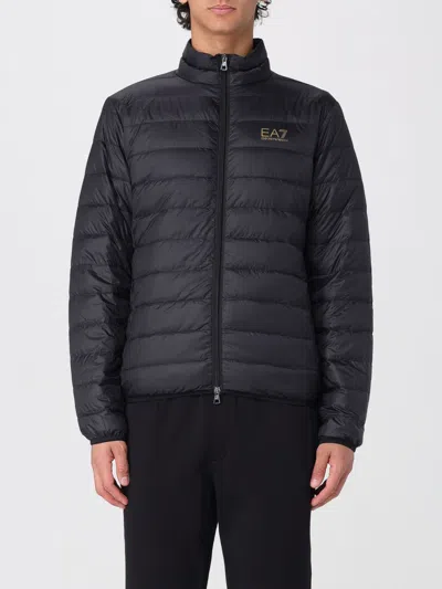 Ea7 Packable Core Identity Puffer Jacket In Black