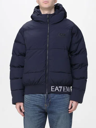 Ea7 Jacket  Men Color Blue
