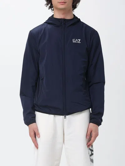 Ea7 Jacket  Men Color Blue