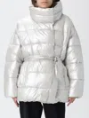 Ea7 Jacket  Woman Color Silver In Silver
