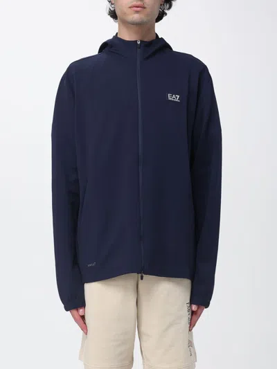 Ea7 Jacket Men Color Blue