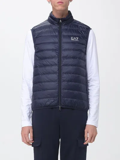 Ea7 Jacket Men Color Blue