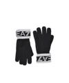 Ea7 Knitted Gloves In Black