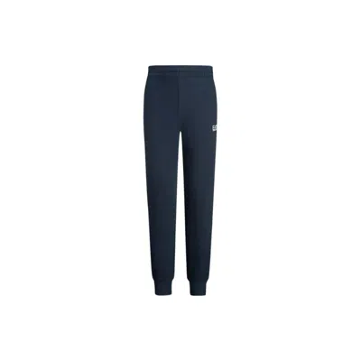 Ea7 Knitted Sweatpants In Blue