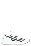 Ea7 Emporio Armani Kombat Fabric Low-top Sneakers In White