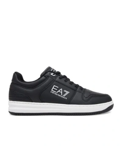 Ea7 Lace-up Low-top Sneakers In Black