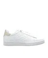 Ea7 Lace-up Low-top Sneakers In White