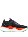 Ea7 Lace-up Low-tops Sneakers In Black