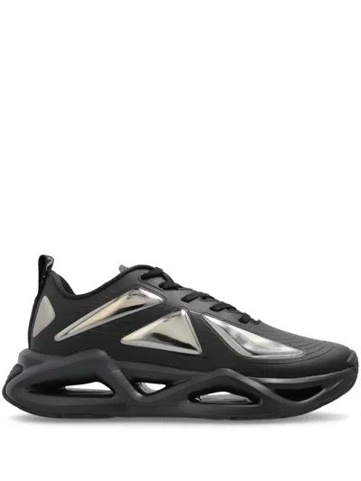Ea7 Lace-up Sneakers In Black