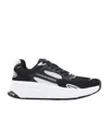 Ea7 Crusher Distance Sonic Mix Sneakers In Black