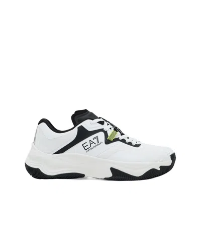 Ea7 Lace-up Sneakers In White