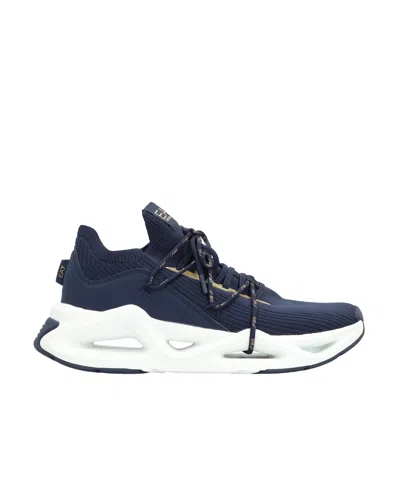 Ea7 Laced Sneakers In Black