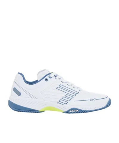 Ea7 Lace-up Low-top Tennis Casual Sneakers In White