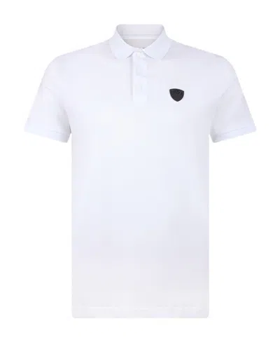 Ea7 Lapel Short-sleeved Polo Shirt In White