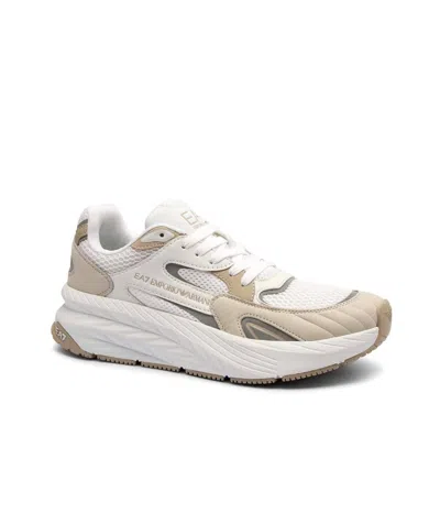 Ea7 Layered Sneakers With Fabric In Multi