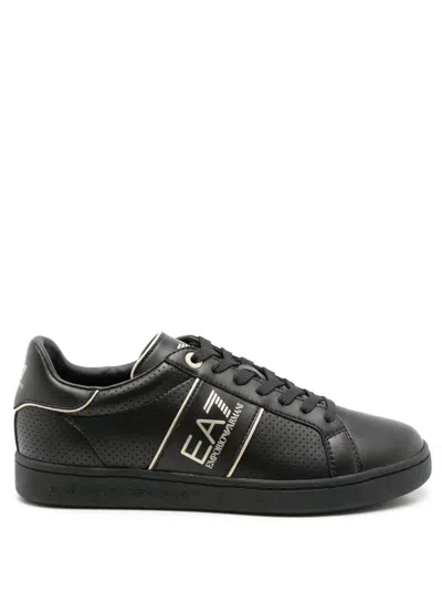 Ea7 Leather Low Top Sneakers
