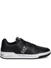 Ea7 Leather Sneakers In Black