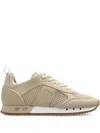 Ea7 Lace Up Sneakers In Brown