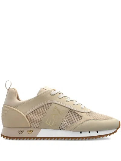 EA7 LEATHER SNEAKERS