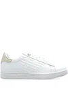 Ea7 Lace-up Low-top Sneakers In White