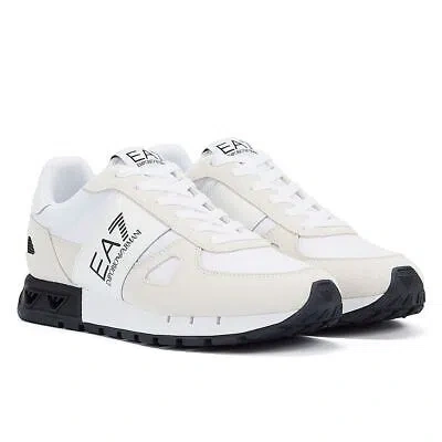 Pre-owned Ea7 Legacy Men's White/black Trainers