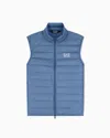 Ea7 Light Down Vest Core Identity With Slim Fit In Blue