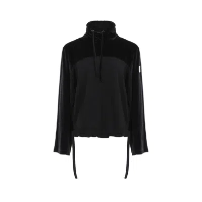 Ea7 Woman Sweatshirt Black Size L Polyester, Elastane, Viscose, Polyamide