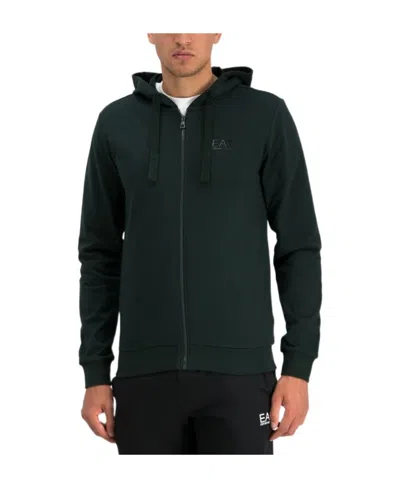 Ea7 Logo And Hat Casual Jacket In Black