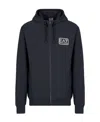 Ea7 Logo And Hat Casual Jacket In Black