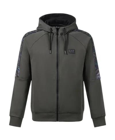 Ea7 Logo And Hat Casual Jacket In Black