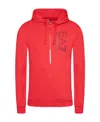 Ea7 Logo And Hat Casual Jacket In Red