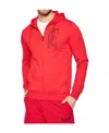 Ea7 Logo And Hat Casual Jacket In Red