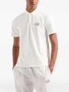 Ea7 Golf Pro Polo Shirt In Ventus7 Technical Fabric In White