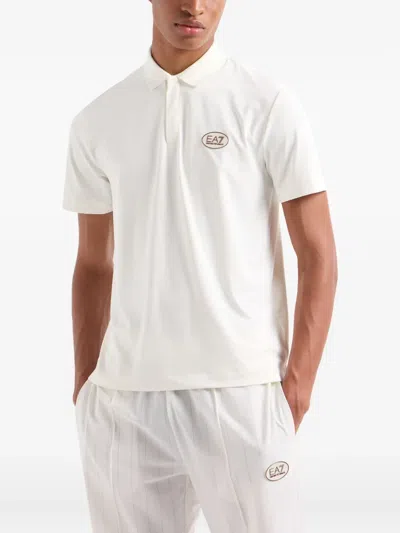 EA7 LOGO-APPLIQUÉ POLO SHIRT