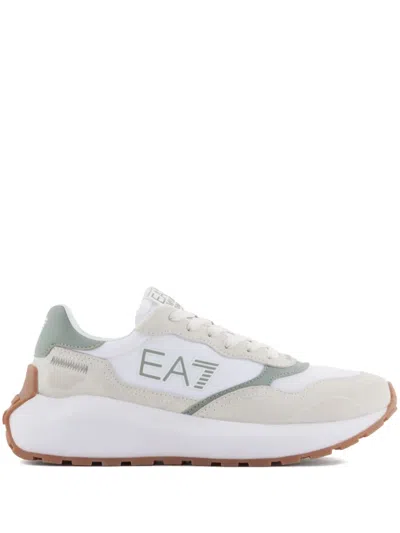 EA7 LOGO-APPLIQUÉ SNEAKERS