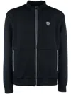 Ea7 Logo-appliqué Sweatshirt In Black