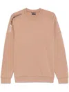Ea7 Logo-appliqué Sweatshirt In Brown