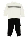 Ea7 Logo-band Tracksuit In White