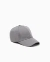 Ea7 Logo Cap In Breathable Cotton With Curved Visor Caps U In Gray