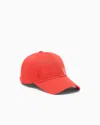 Ea7 Logo Cap In Breathable Cotton With Curved Visor Caps U In Red