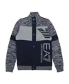 Ea7 Logo Cardigan In Black